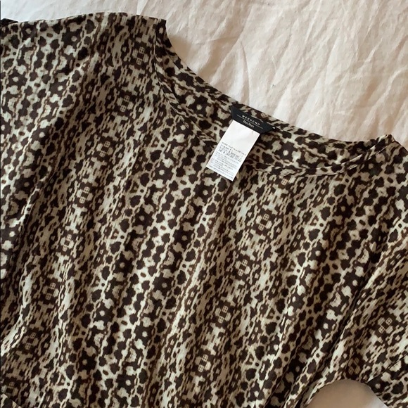 Weekend Maxmara Half Wrap Dress 8 Brown Cream Ikat - Picture 3 of 4